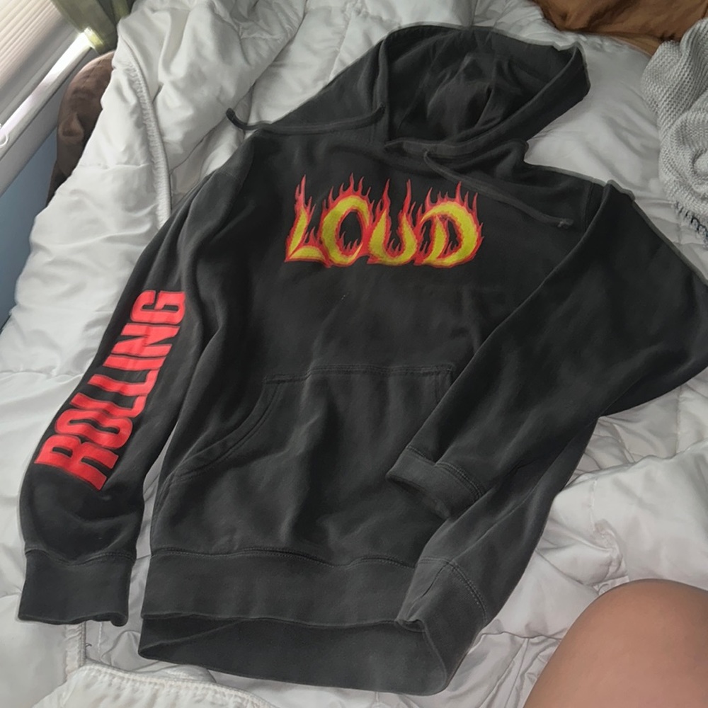 Dark gray Rolling Loud music festival sweatshirt size L